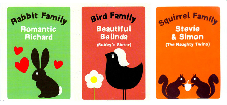 Yoyo Bear Animal Families Cards